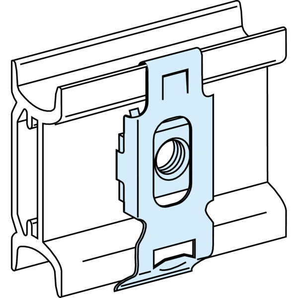 Prismaset g active - ecrou m5 clipsable sur rail din - lot de 20 - Schneider Electric - LVS03165