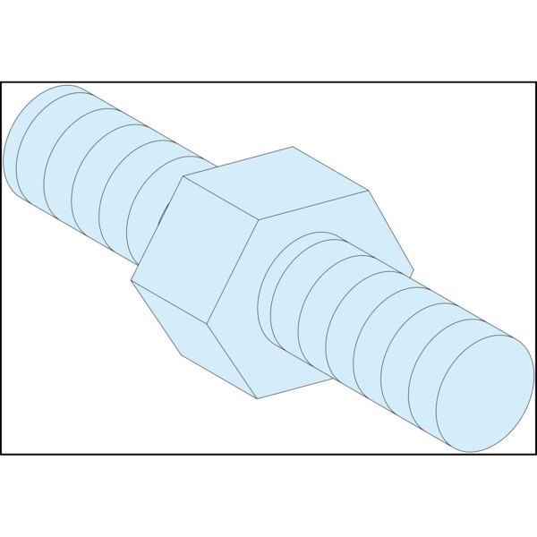 Prismaset g active g - entretoise hexagonale - m5 - haut.=9mm - lot de 4 - Schneider Electric - LVS03185