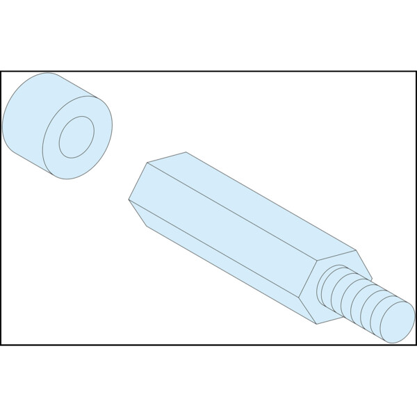 Prismaset g active - entretoise hexagonale - m8 - haut.=40mm - lot de 4 - Schneider Electric - LVS03199