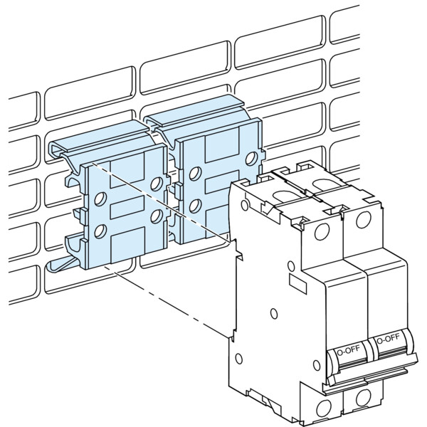 Prismaset g active - réhausse pratic pour rail et platine perforée - lot de 5 - Schneider Electric - LVS04224