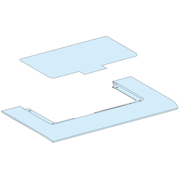 Prismaset g active - plaque découpée + passe câble plastique - gaine - l300  - Schneider Electric - LVS08884