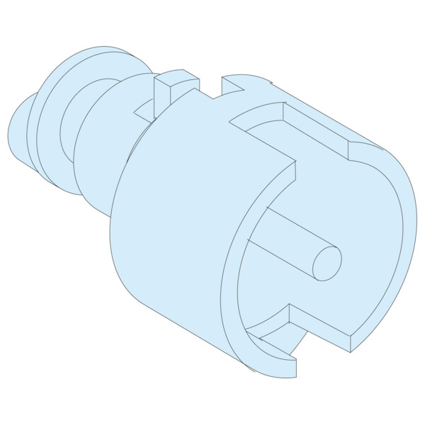 Prismaset active - insert de poignée ip55 - double barre 3 mm - Schneider Electric - LVS09932
