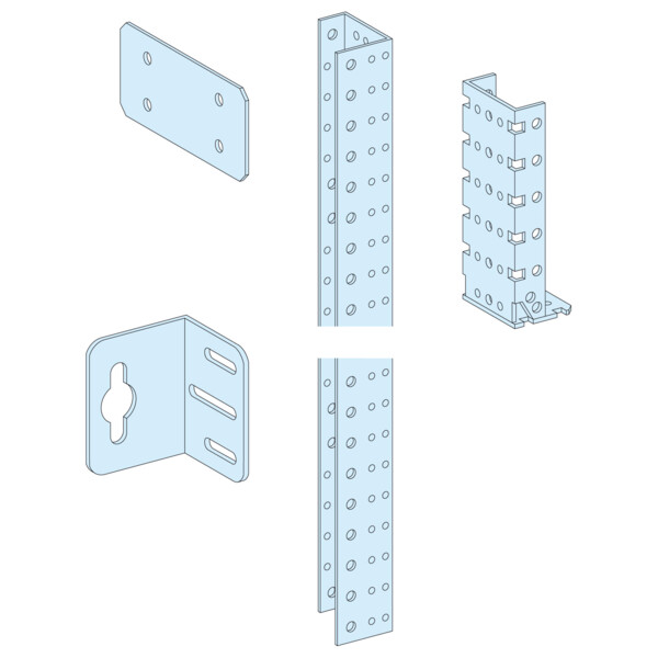 Prismaset g active - montant fixation mural coffrets - Schneider Electric - LVS08391