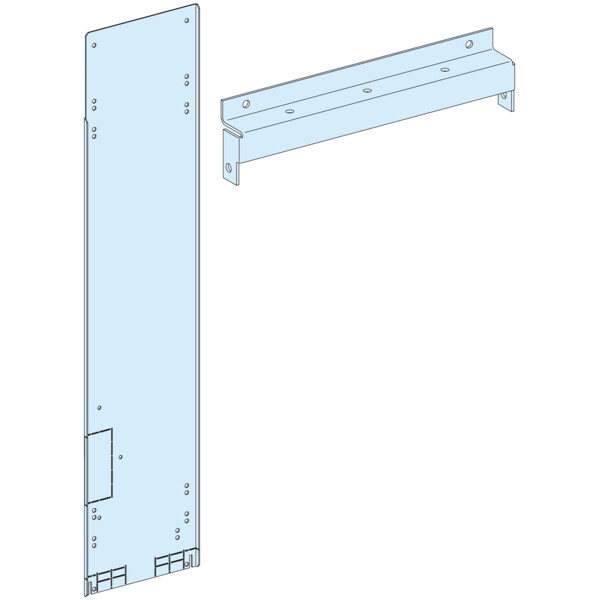 Ecran Face Avant PrismaSeT P Active Schneider pour Jeu de Barre Vertical Latéral – Forme 2 – Largeur 300 mm - Schneider Electric - LVS04920