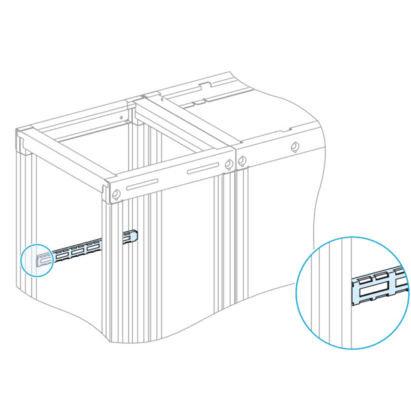 Prismaset p active - supports bridage câbles - l650mm - lot de 4 - Schneider Electric - LVS08776