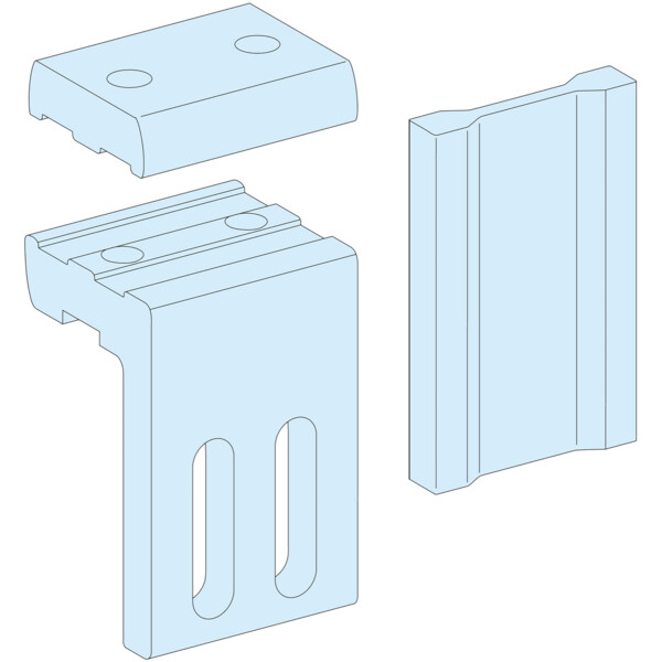 Prismaset p active - liaison jdb.v / jdb.h 1600a - épaisseur 10 mm  - Schneider Electric - LVS04636