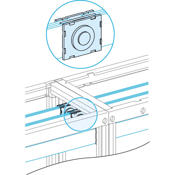 Prismaset p active - eclisse jeu de barres horizontal 50/60 mm - Schneider Electric - LVS04640