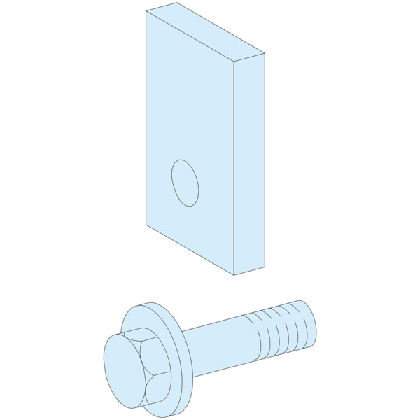 Prismaset p active - cales de montage jdb vertical - linergy bs - lot de 100 - Schneider Electric - LVS04669