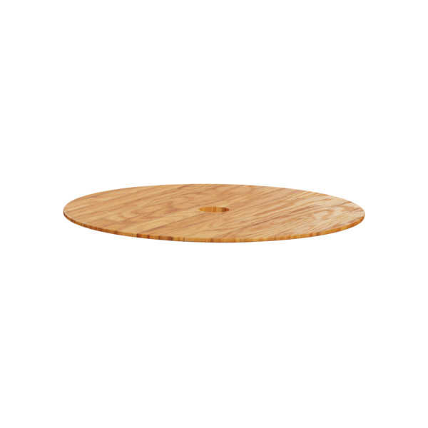 Unica system+ - table en bois chêne pour colonnette - ouverture 60mm centrale - Schneider Electric - INS45016
