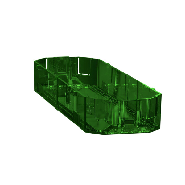 Unica system+ - boîte de fond pour support appareillage l -2x4mod - lot de 10 - Schneider Electric - INS52154