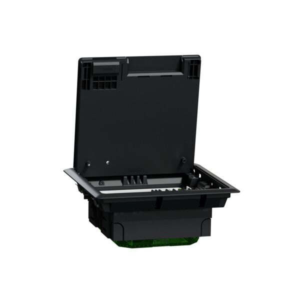 Unica system+ - boîtier de sol m 2x4mod ou 4 postes - plastique - ik08 ip20  - Schneider Electric - INS52120