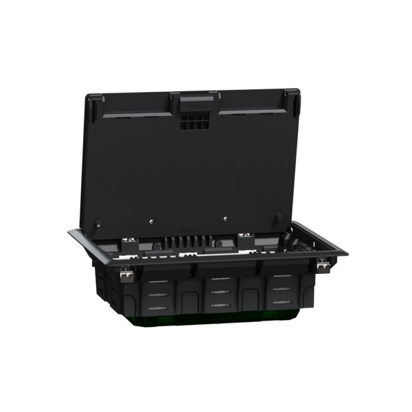 Unica system+ - boîtier de sol l 2x2x4mod ou 8 postes - plastique - ik08 ip20  - Schneider Electric - INS52124