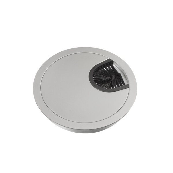 Unica system+ - œillet passe-câbles à intégrer - diamètre 80 mm - alu - Schneider Electric - INS61210