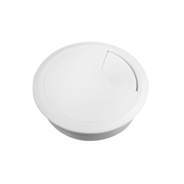 Unica system+ - œillet passe-câbles à intégrer - diamètre 80 mm - blanc x2 - Schneider Electric - INS61211