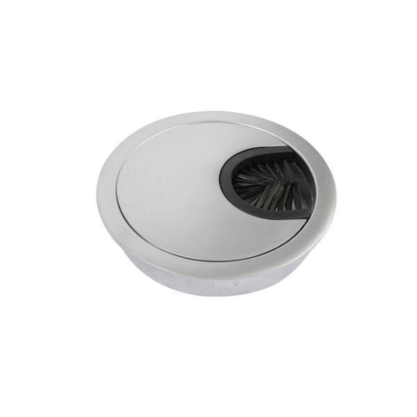 Unica system+ - œillet passe-câbles à intégrer - diamètre 60 mm - alu - Schneider Electric - INS61213