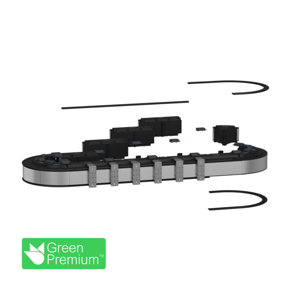 Lexiummc12-lxmmc-multichariots-2 rails de guidage, droit, 3 ul - Schneider Electric - LXMMCRS0A18S100