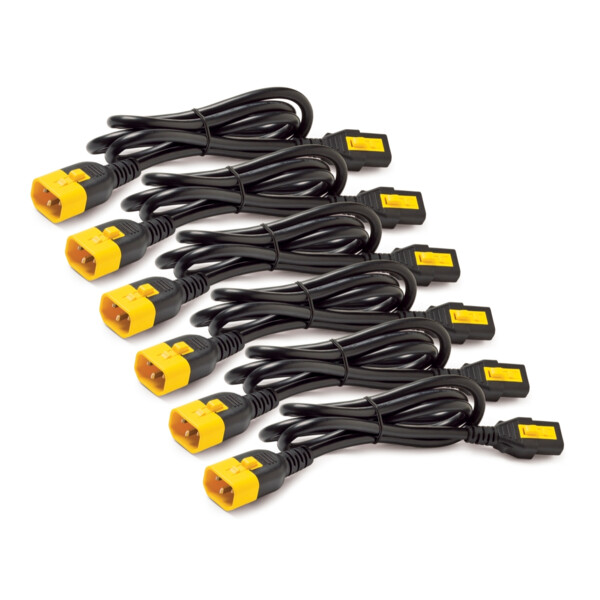 Schneider APC Power Cord Kit (6 ea), Locking, C13 to C14, 1.8m - Schneider Electric - AP8706S-WW