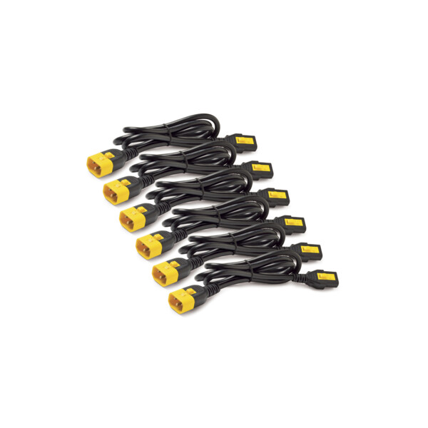 Schneider APC Power Cord Kit (6 ea), Locking, C13 to C14, 1.8m - Schneider Electric - AP8706S-WW