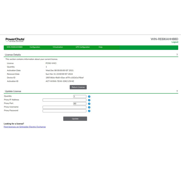 Abonnement logiciel PowerChute Network Shutdown, environement Dell VxRail - 1 an - Schneider Electric - SWPCNS1Y-DIGI