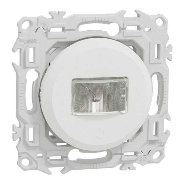 Odace - détecteur présence et mouvement - 2 fils sans neutre - blanc craie - Schneider Electric - S920525