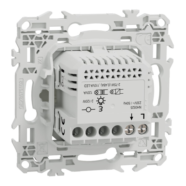 Odace - détecteur présence et mouvement - 2 fils sans neutre - blanc craie - Schneider Electric - S920525