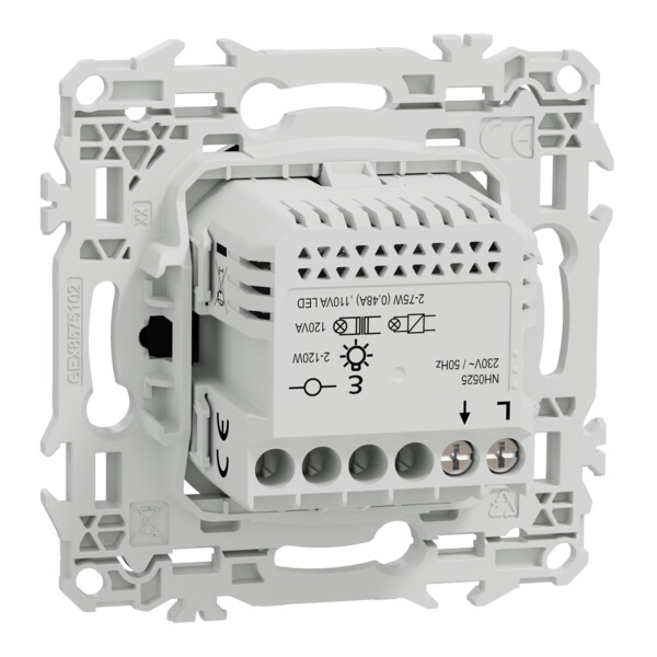 Odace - détecteur présence et mouvement - 2 fils sans neutre - noir onyx - Schneider Electric - S940525