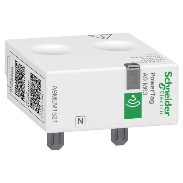 Powertag - capteur de mesure - 1p+n - radio-fréquence - 63a - amont - Schneider Electric - A9MEM1521
