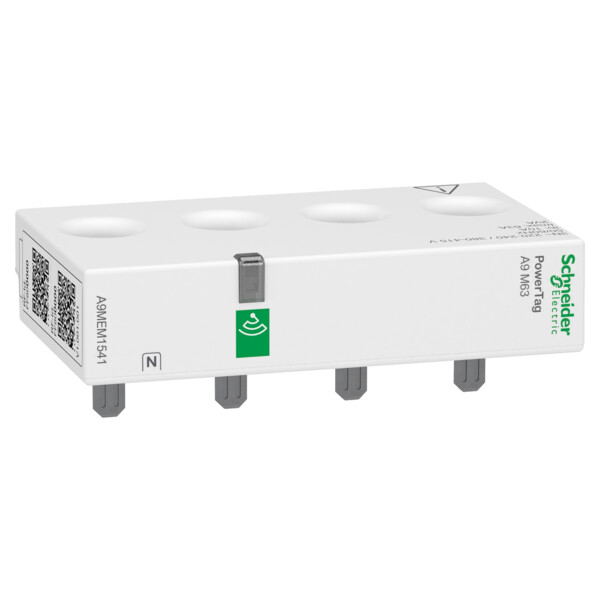 Capteur de Mesure Radio-Fréquence 3P+N 63 A Amont PowerTag Schneider – pour iC60/iiD/DT60 - Schneider Electric - A9MEM1541