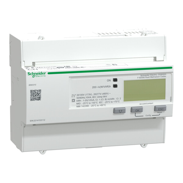 Acti9, iem compteur d'énergie iem3310 125a, impulsionss, mid - Schneider Electric - A9MEM3310