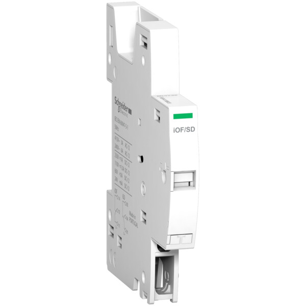 Act9 ic60 rcbo - contacts auxill of + signal défaut sd - 240-415vca 24-130vcc - Schneider Electric - A9A19803