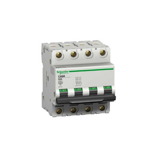 Schneider Electric Disjoncteur Modulaire Multi 9 C60H 4 Pôles 16 A Courbe D - Schneider Electric - 25217