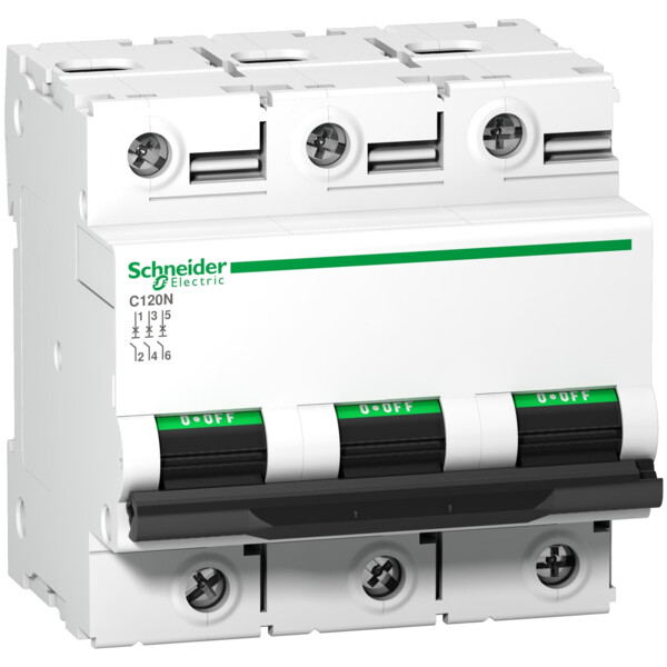 Disjoncteur C120N 3P 80 A, courbe C, 10 kA - Schneider Electric - A9N18365