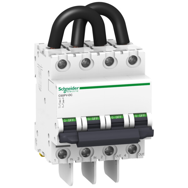 Disjoncteur photovoltaïque C60PV-DC 800VDC 20A 2P - Schneider Electric - A9N61652