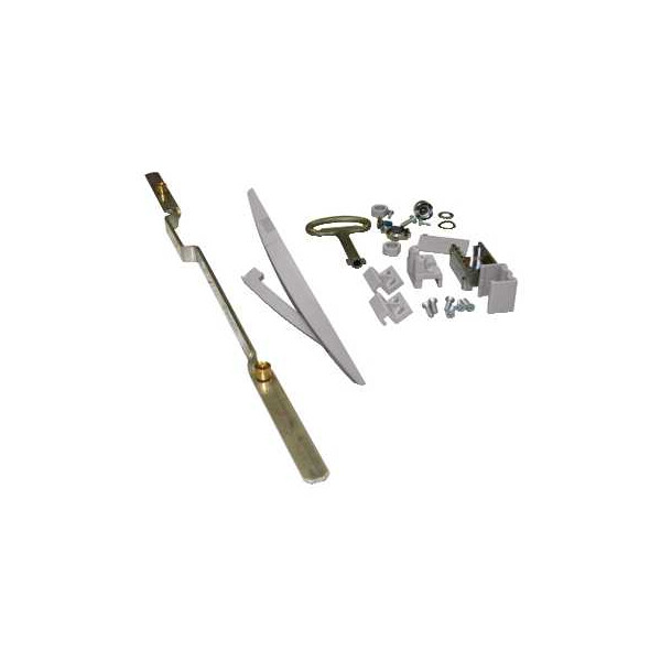 Thalassa pla - serrure manette et tringleri e de pla hauteur 1250 ral 7035 - Schneider Electric - NSYVPLA12MG