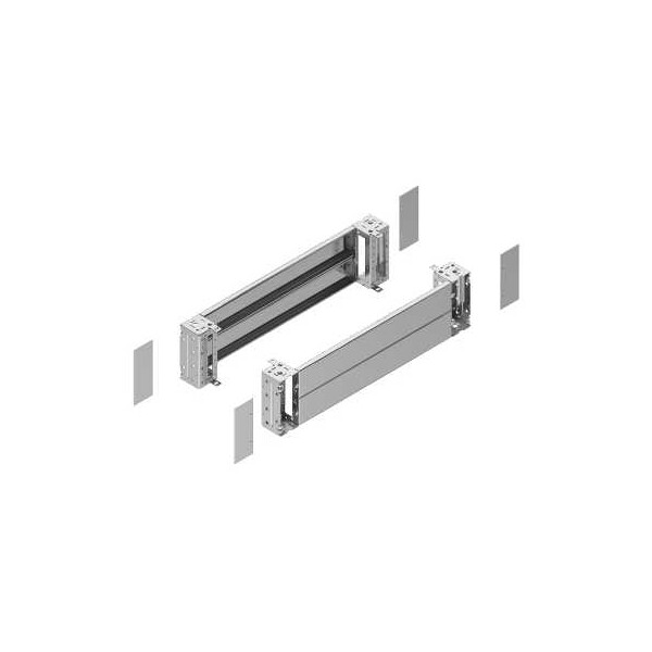 Spacial jeu 2 panneaux face avant + corner inox 304L 1200 large x 200 haute - Schneider Electric - NSYSPFX12200