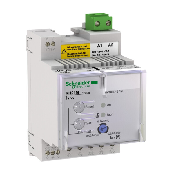 Schneider Electric Vigirex Rh21M 380-415Vac Sensibilité 0,03A/0,3A Instantané - Schneider Electric - 56164