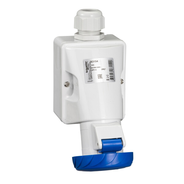 SOCLE PRISE SAIL.16A 2PT        200-250V IP67 50-60HZ - Schneider Electric - 83154