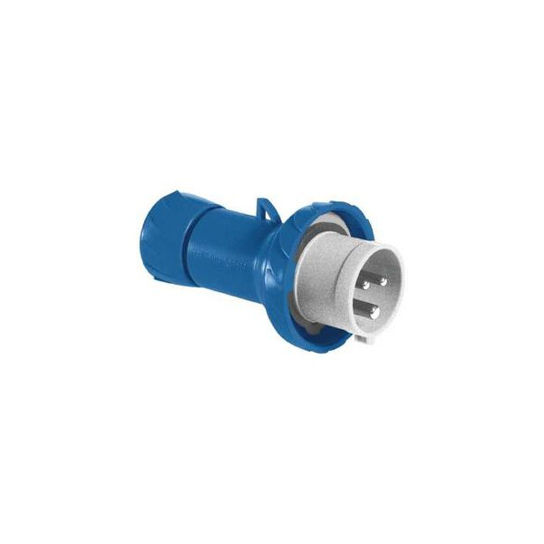 PratiKa - fiche mobile industrielle droite 32 A - 2P+T - 200..250 V CA - IP67 - Schneider Electric - PKE32M723