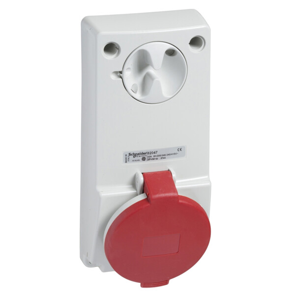 SOCLE PRISE UNIKA VER.32A 3PT   380-415V IP44 50-60HZ - Schneider Electric - 82046