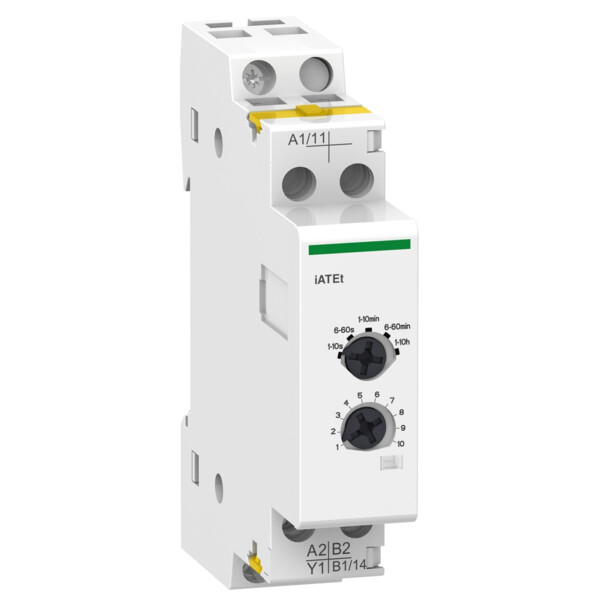 Acti9, iATEt auxiliaire de temporisation 24...240VCA, pour iCT et iTL - Schneider Electric - A9C15419