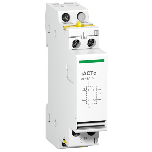 Acti9, iACTc auxiliaire entrée commande double 24VCA, pour iCT - Schneider Electric - A9C18309