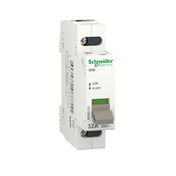 Acti9, iSW interrupteur de commande 1P 32A 250VCA - Schneider Electric - A9S60132