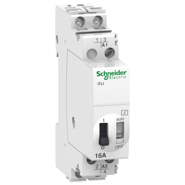Acti9, iTLI télérupteur inverseur 16A 1NO+1NF 130VCA 48VCC 50-60Hz - Schneider Electric - A9C30315