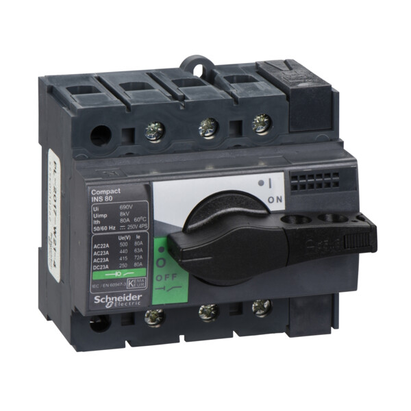 Schneider Electric Interrupteur sectionneur Interpact Ins80 3P 80 A - Schneider Electric - 28904
