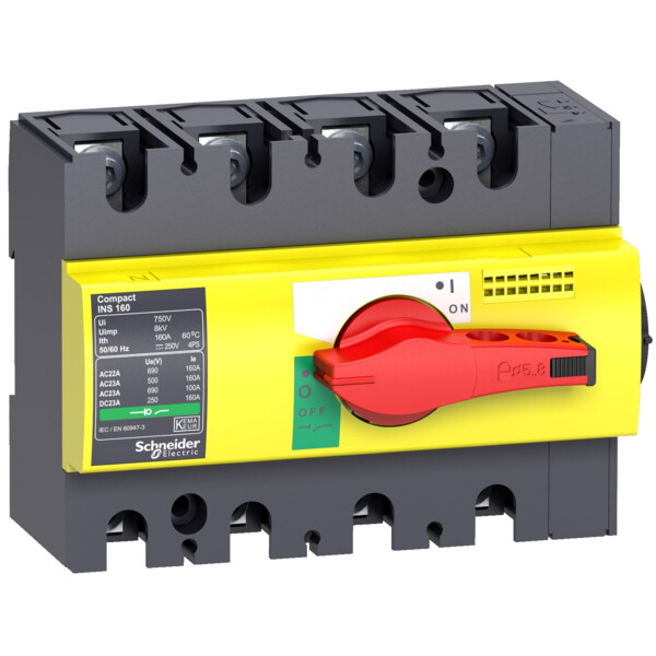 Schneider Electric Interrupteur sectionneur Interpact Ins100 4P 100 A - Schneider Electric - 28925