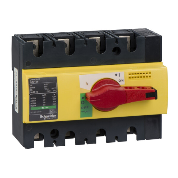 Schneider Electric Interrupteur sectionneur Interpact Ins125 4P 125 A - Schneider Electric - 28927