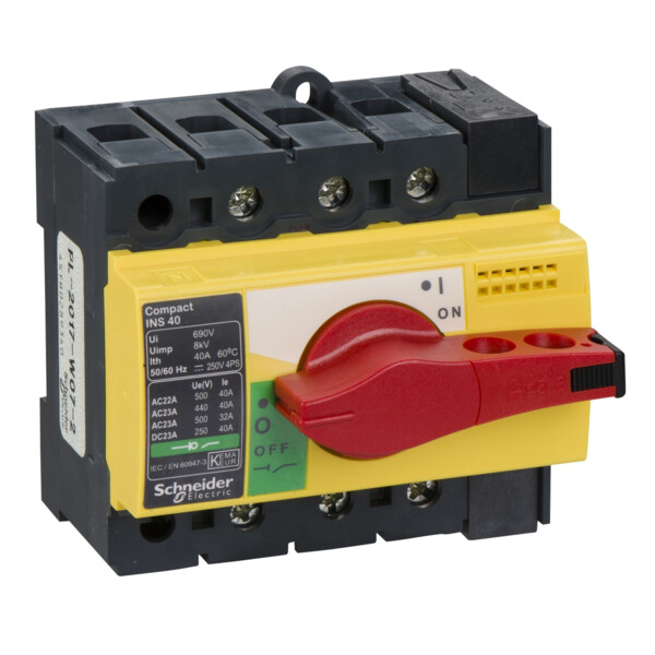 Schneider Electric Interrupteur sectionneur Interpact Ins40 3P 40 A - Schneider Electric - 28916
