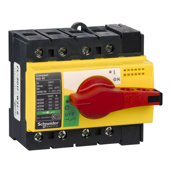 Schneider Electric Interrupteur sectionneur Interpact Ins40 4P 40 A - Schneider Electric - 28917