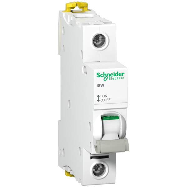 Acti9, iSW interrupteur-sectionneur 1P 40A 250VAC - Schneider Electric - A9S65140