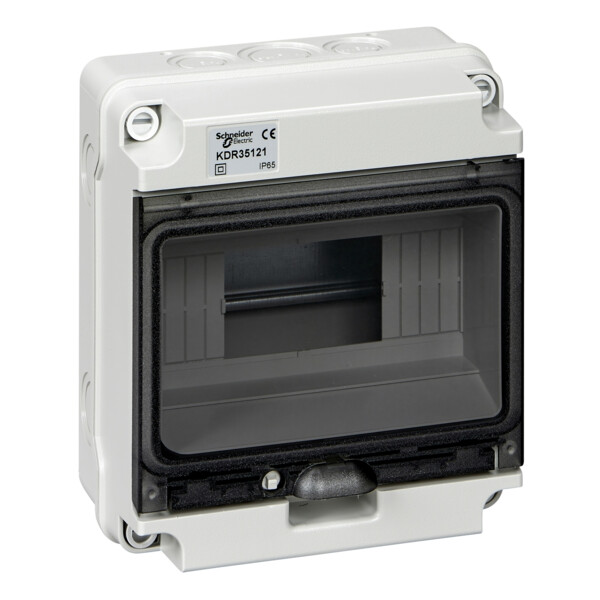 Kaedra XT coffret étanche pour appareillage modulaire 1 rangée 8 modules IP65 - Schneider Electric - KDR35121